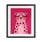Stupell Industries Pink Cheetah Smile Framed Print Under Glass, design by Jessica Beck